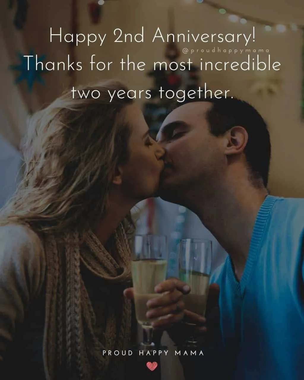 2nd year anniversary message for husband