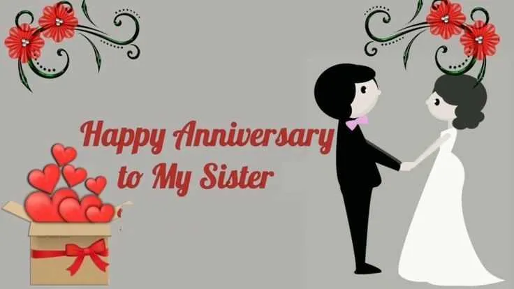 happy wedding anniversary message to sister and brother in law