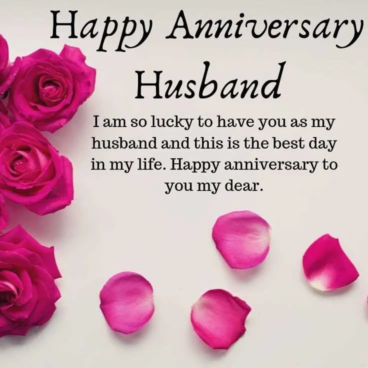anniversary message for husband in english
