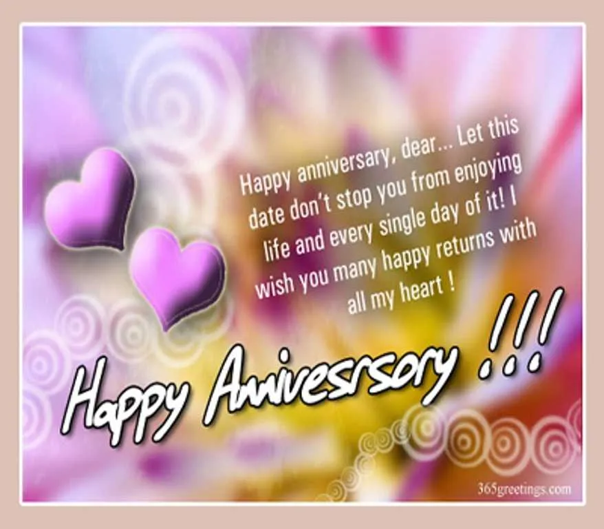 anniversary message friend