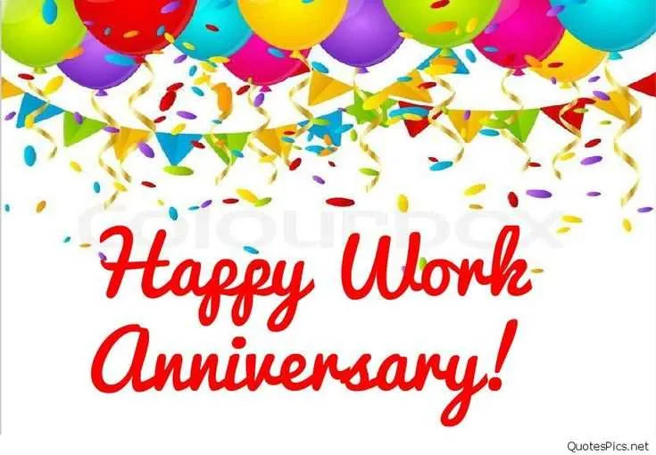 service anniversary message to colleague