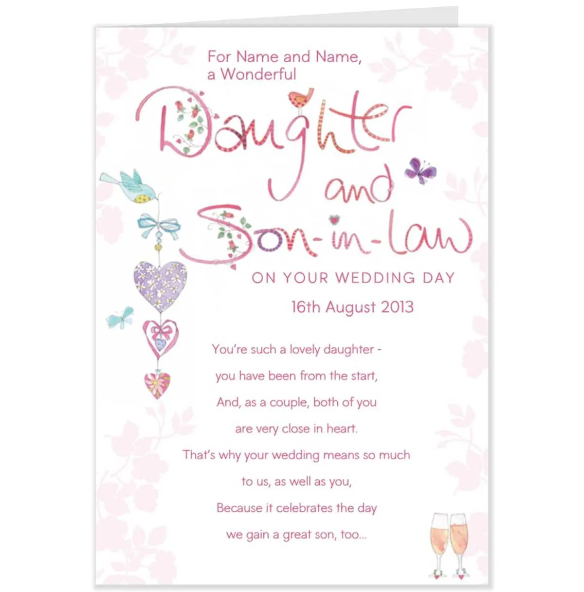 daughter son in law anniversary messages