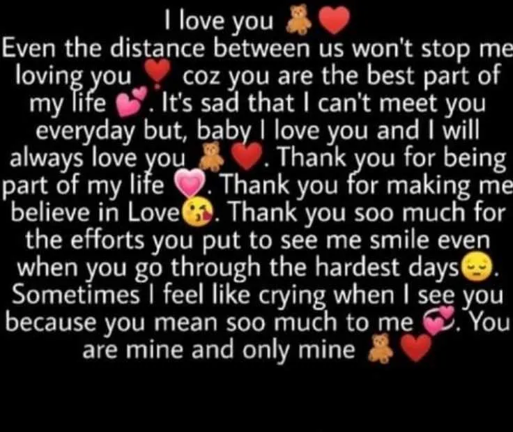 happy anniversary message to my boyfriend long distance