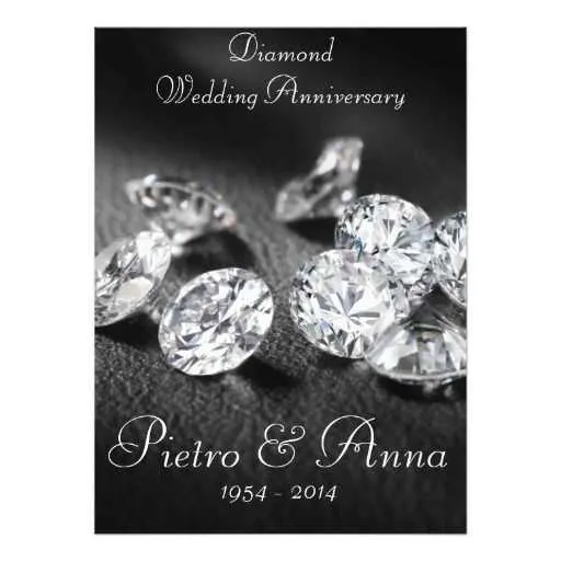diamond wedding anniversary message
