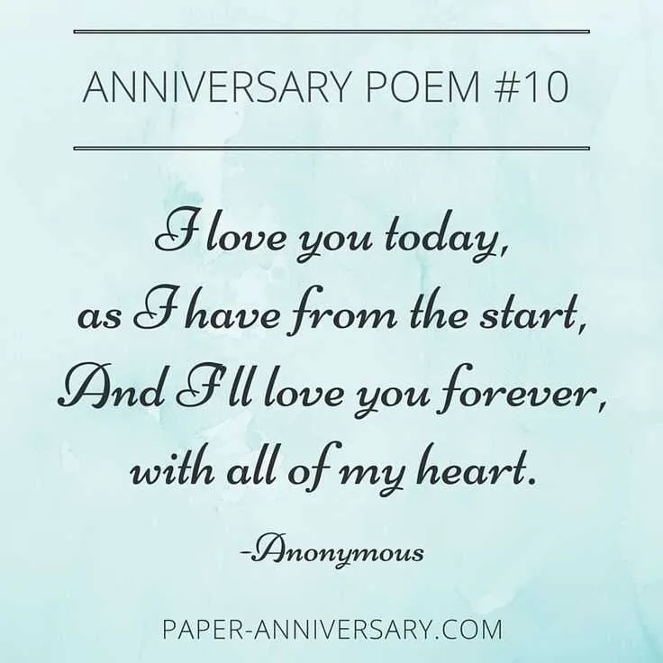 message for one year anniversary