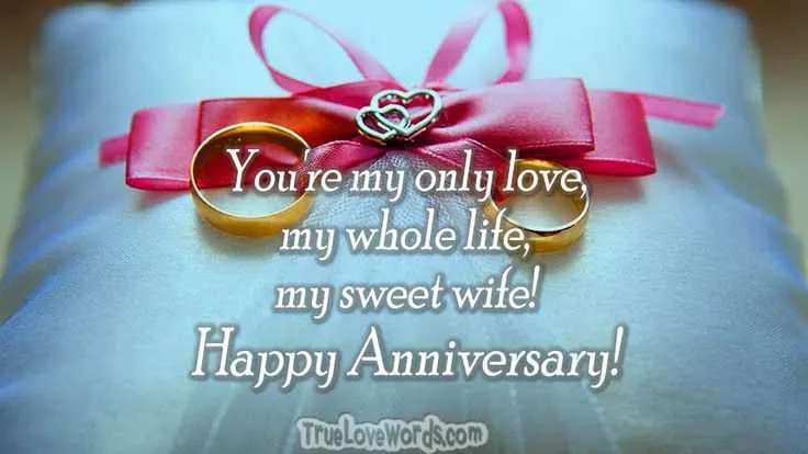 nice anniversary messages for wife