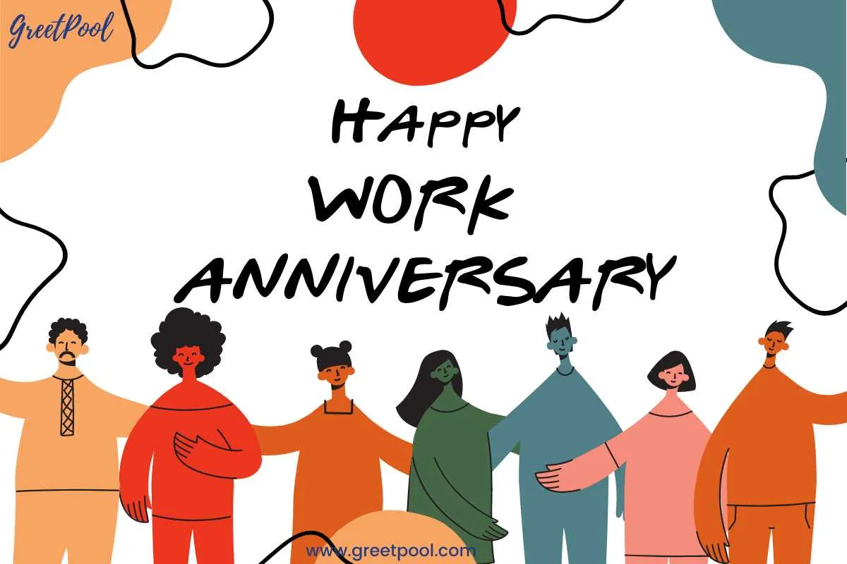 happy work anniversary messages to coworker