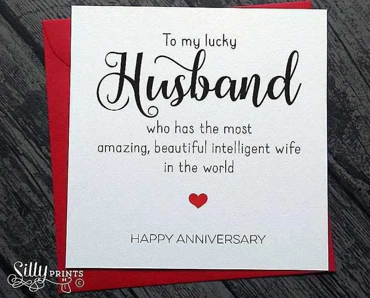 anniversary card message to wife