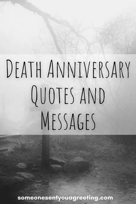 one year 1 year death anniversary message