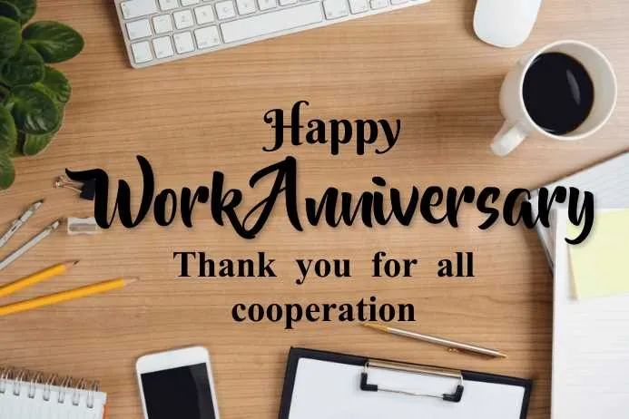 work anniversary message linkedin