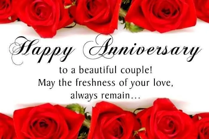 wedding anniversary message to a friend couple