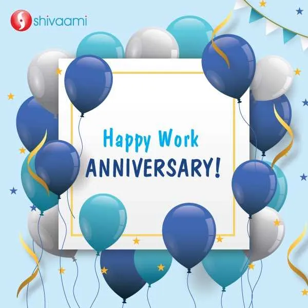 five year work anniversary message