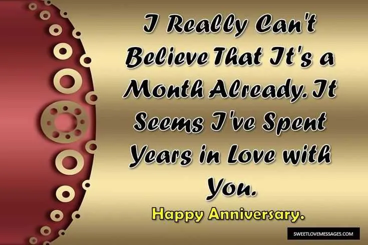 happy one month anniversary text messages for boyfriend